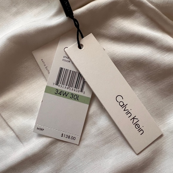 NWT men pants Calvin Klein size 34/30 straight fit - Picture 5 of 7